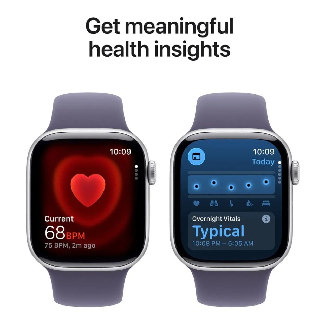 Apple Watch Series 11 GPS 42mm Silver Aluminium Case with Purple Fog Sport Band M/L MEU74AF/A - Image 4