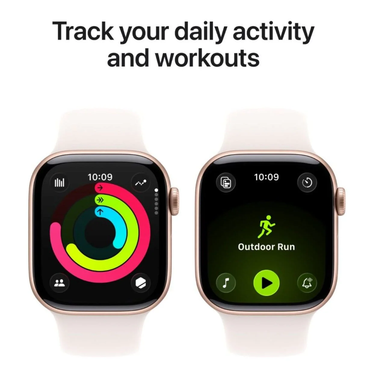 Apple Watch Series 11 GPS 46mm Rose Gold Aluminium Case with Light Blush Sport Band S/M MEV64AF/A - Image 3