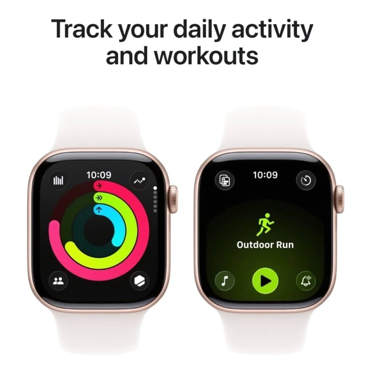Apple Watch Series 11 GPS Cellular 42mm Rose Gold Aluminium Case with Light Blush Sport Band M/L MF8F4AF/A - Image 3