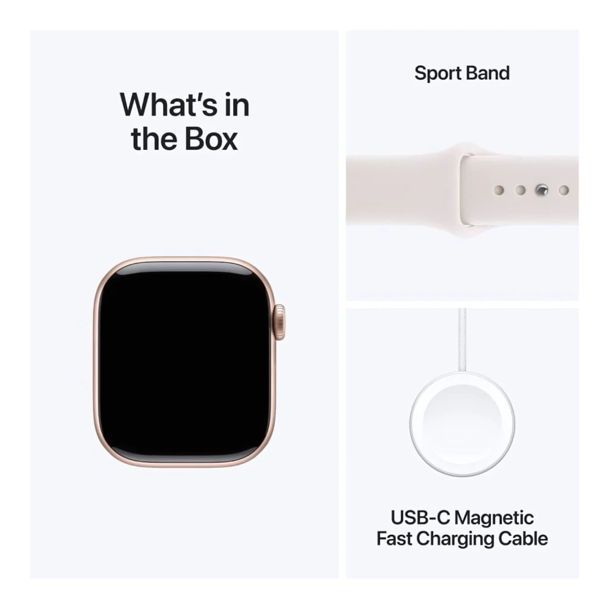 Apple Watch Series 11 GPS Cellular 42mm Rose Gold Aluminium Case with Light Blush Sport Band M/L MF8F4AF/A - Image 7