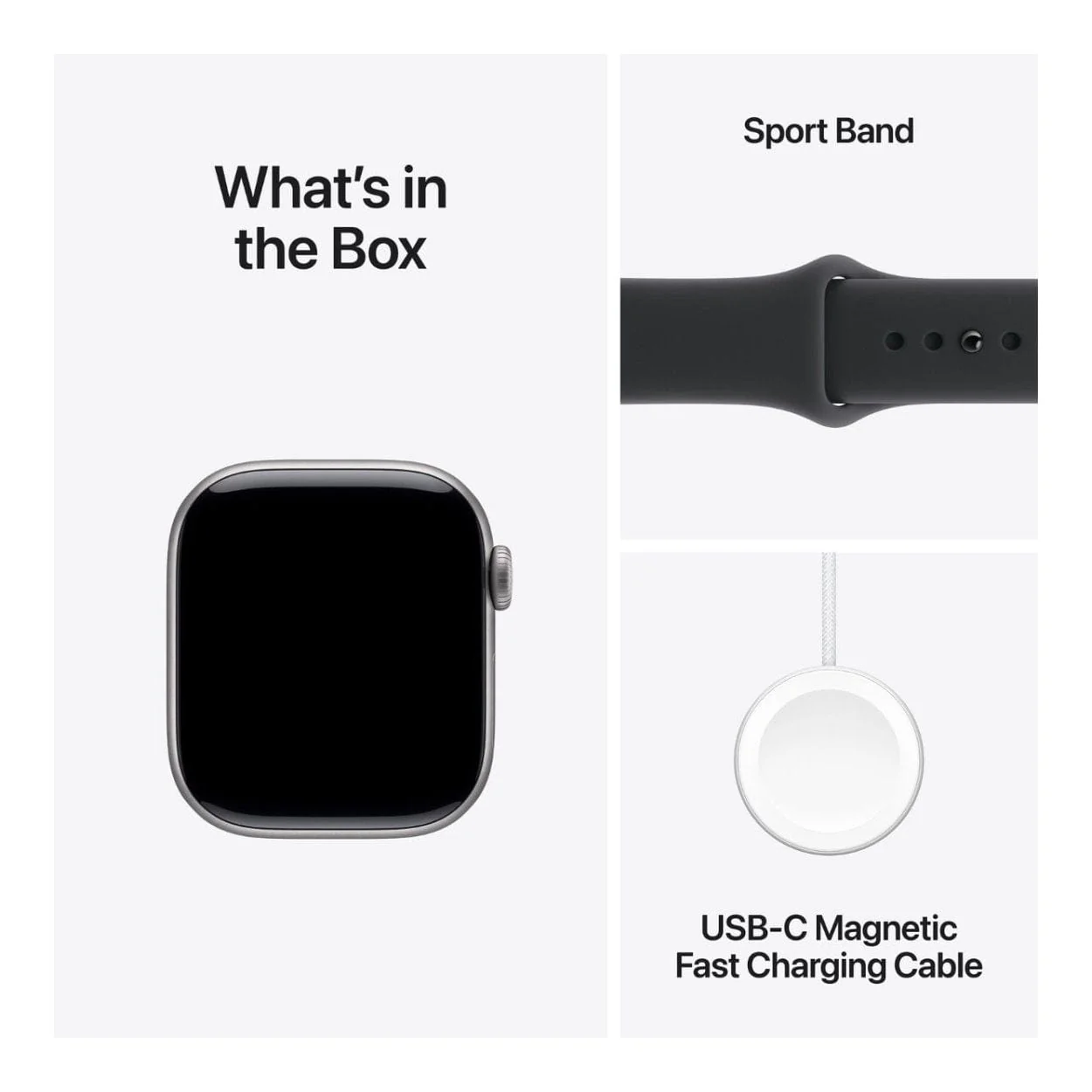 Apple Watch Series 11 GPS + Cellular 42mm Space Grey Aluminium Case with Black Sport Band M/L MF8C4AF/A - Image 5