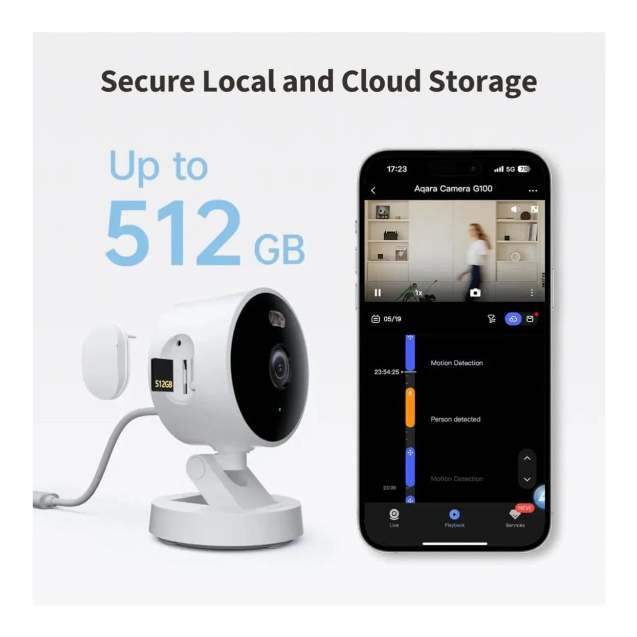 Aqara G100 Select 2K Security Camera Black AQ-CAM-G100-B - Image 3