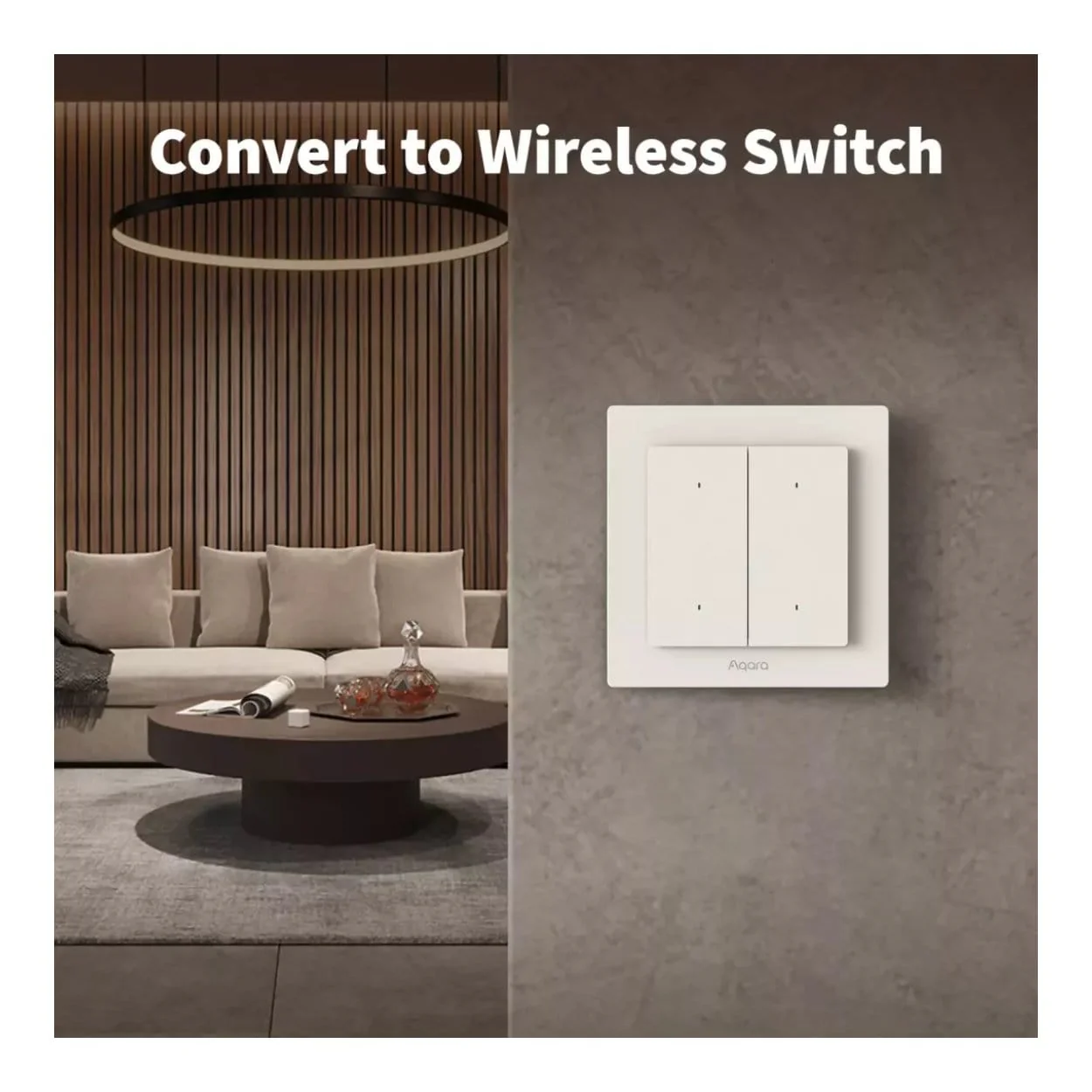 Aqara Light Switch H2 EU 2-in-1 With Neutral and No Neutral 2 Buttons 1 Channel WS-K07D - Image 3