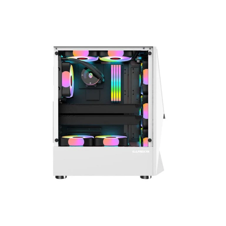 Armaggeddon Tritron 1 ATX Gaming PC Case with 3xARGB Fans White TRITON1WHT - Image 2
