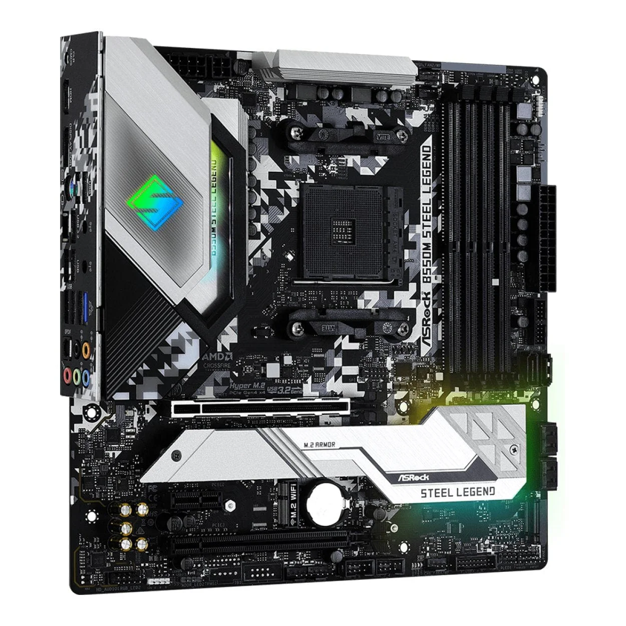 Asrock B550M Steel Legend AMD Socket AM4 micro ATX Motherboard 90-MXBCU0-A0UAYZ - Image 3