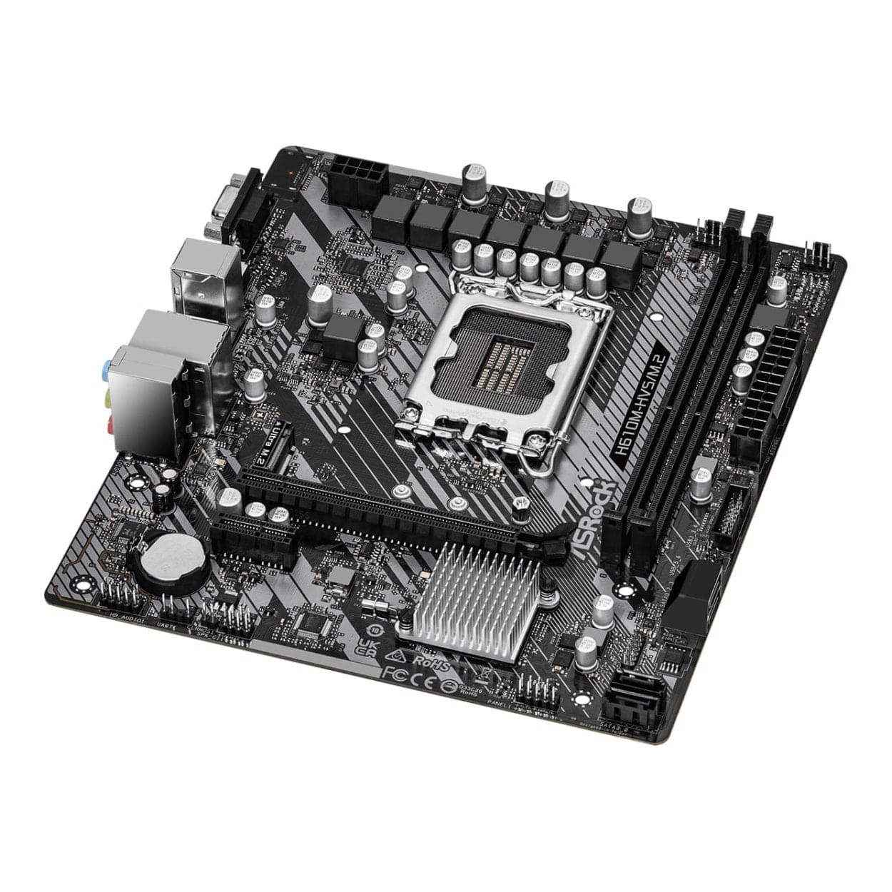 ASRock H610M-HVS/M.2 R2.0 Intel LGA 1700 microATX Motherboard 90-MXBJJ0-A0UAYZ - Image 2