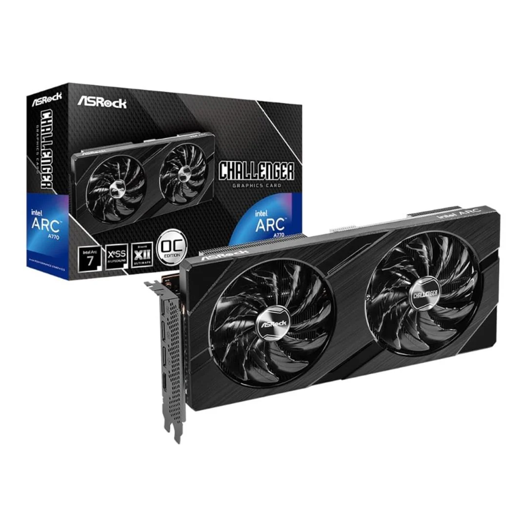 ASRock Intel Arc A770 Challenger OC 16GB GDDR6 Graphics Card 90-GA57ZZ-00UANF