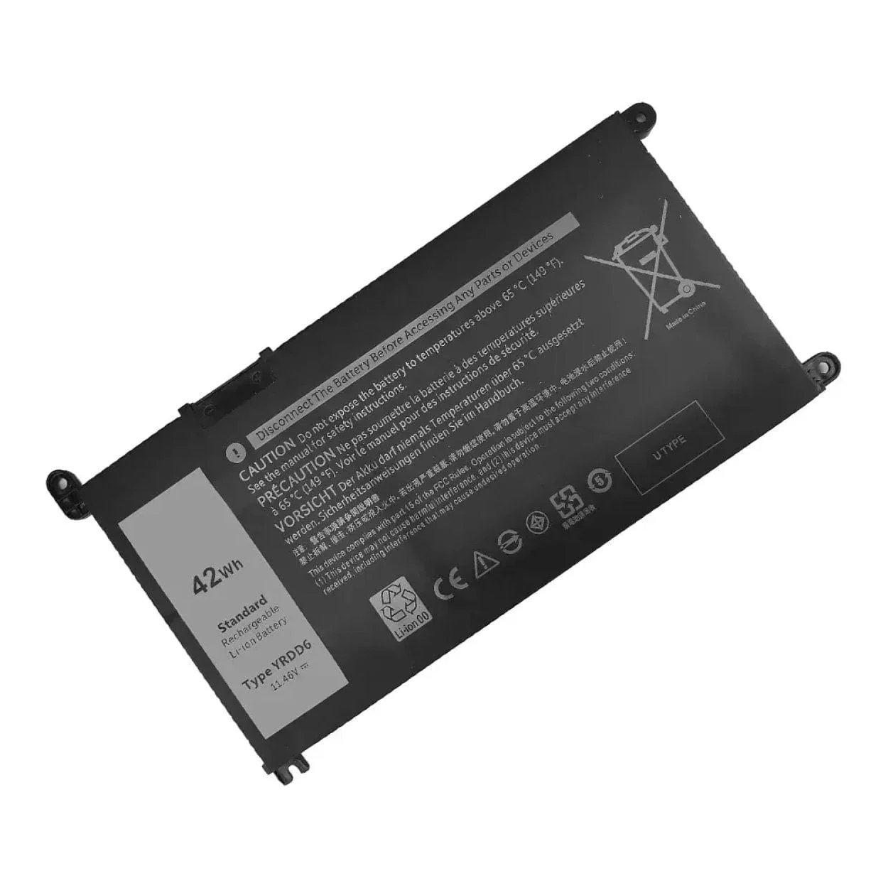 Astrum 11.4V 3600MAH Lithium Polymer Battery for Dell 5485 ABT-DLYRDD6 - Image 2