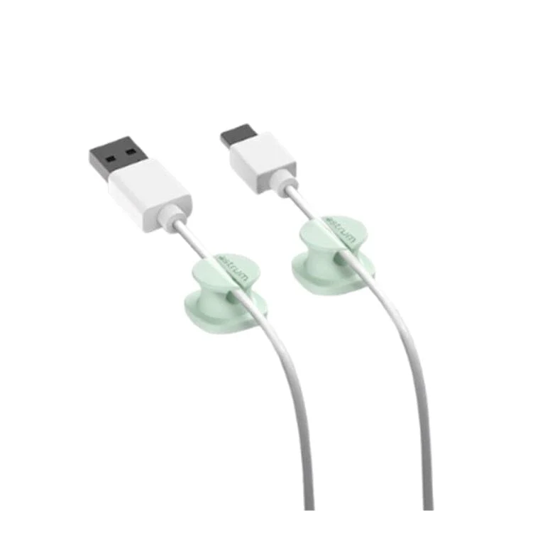 Astrum CO060 Mini Cable Organizer Clips Green 4-pack A71006-J - Image 2