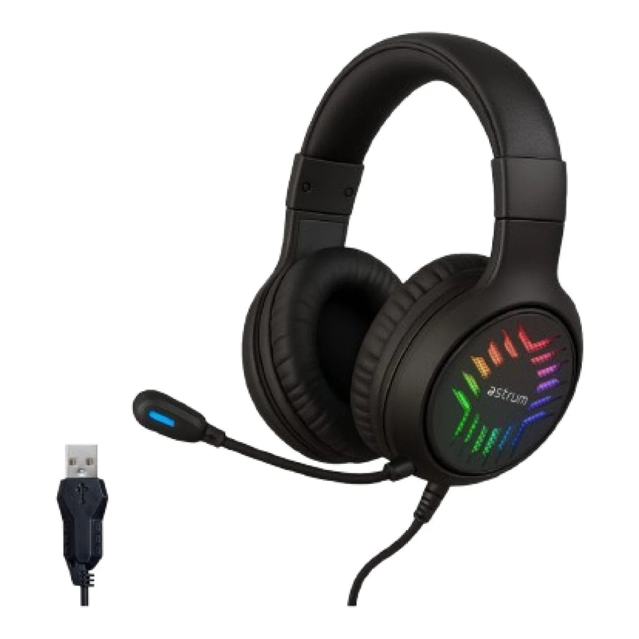 Astrum HG200 RGB Wired Gaming Headset Black A12120-B - Image 5