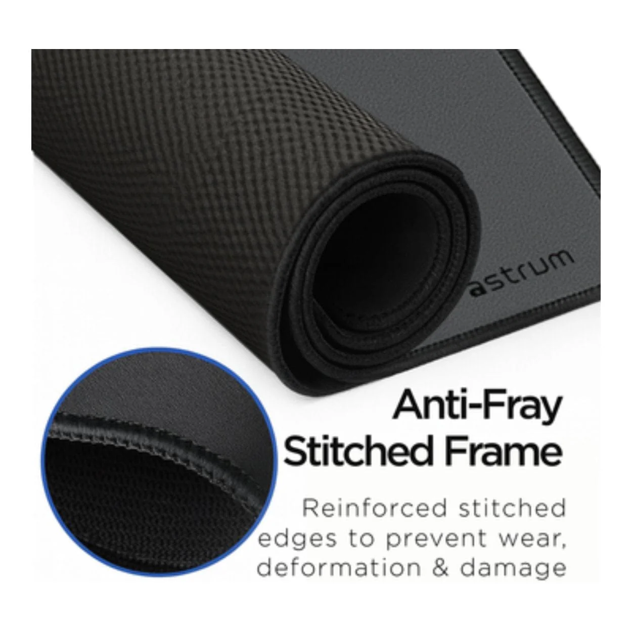 Astrum MP730G Large Desk Mat with Anti-Fray Stitched Edges & Rubber Base AMP730GG - Image 4