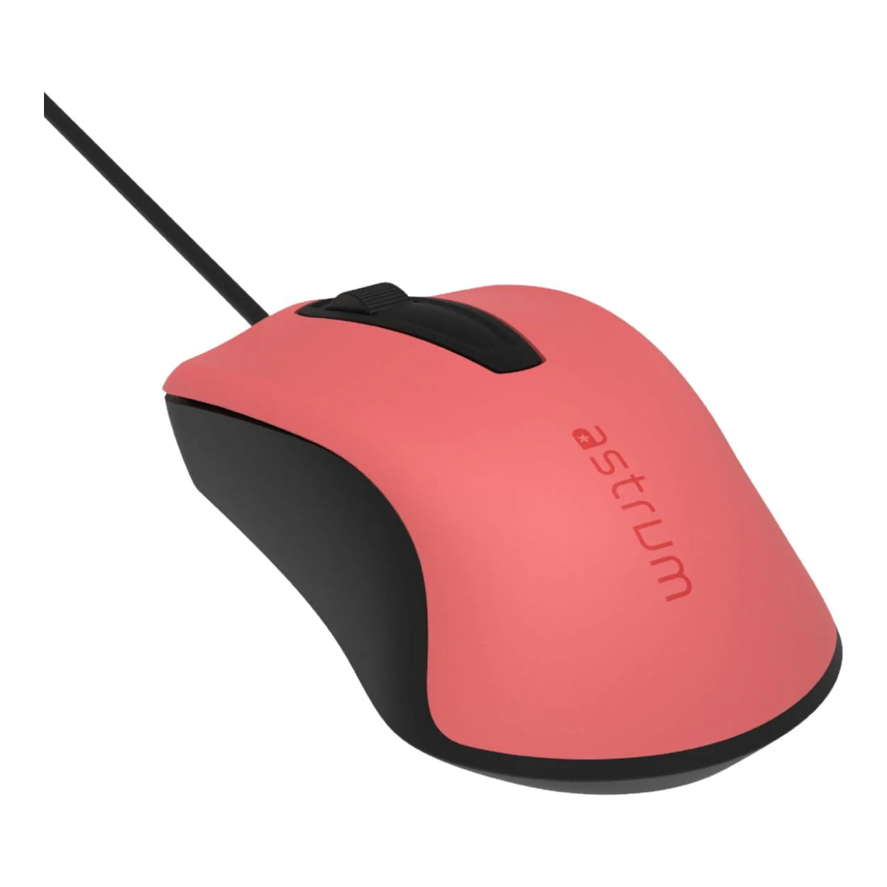 Astrum MU120 Wired Optical Mouse Red Black A82012-N - Image 2