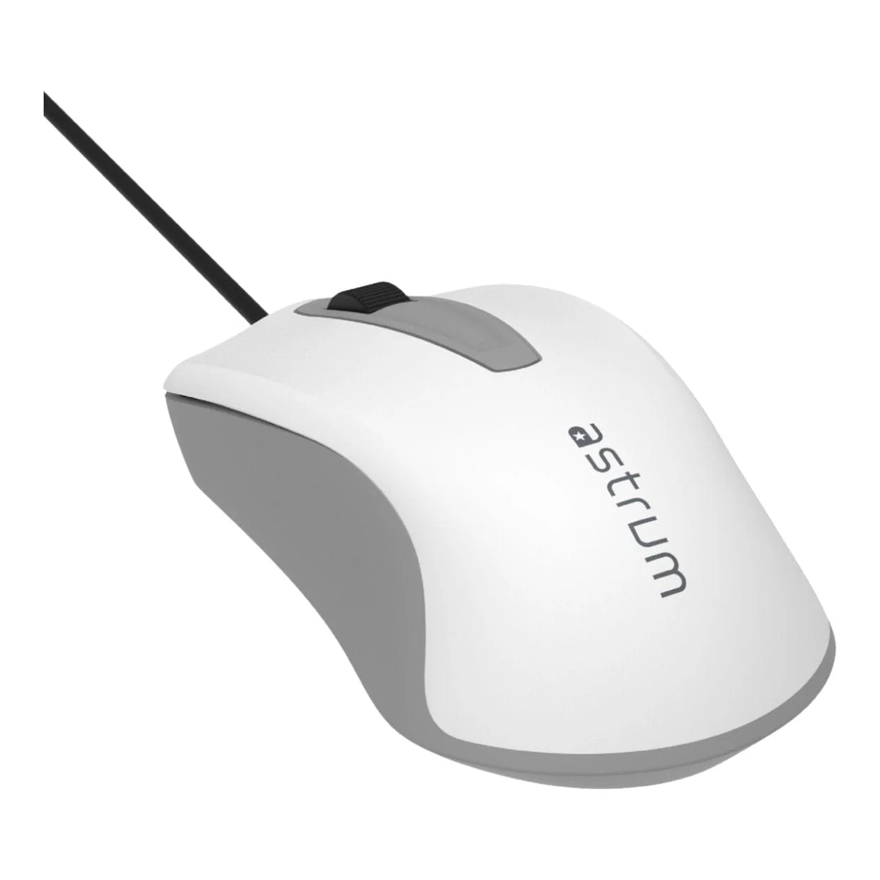 Astrum MU120 Wired Optical Mouse White Black A82012-Q - Image 2