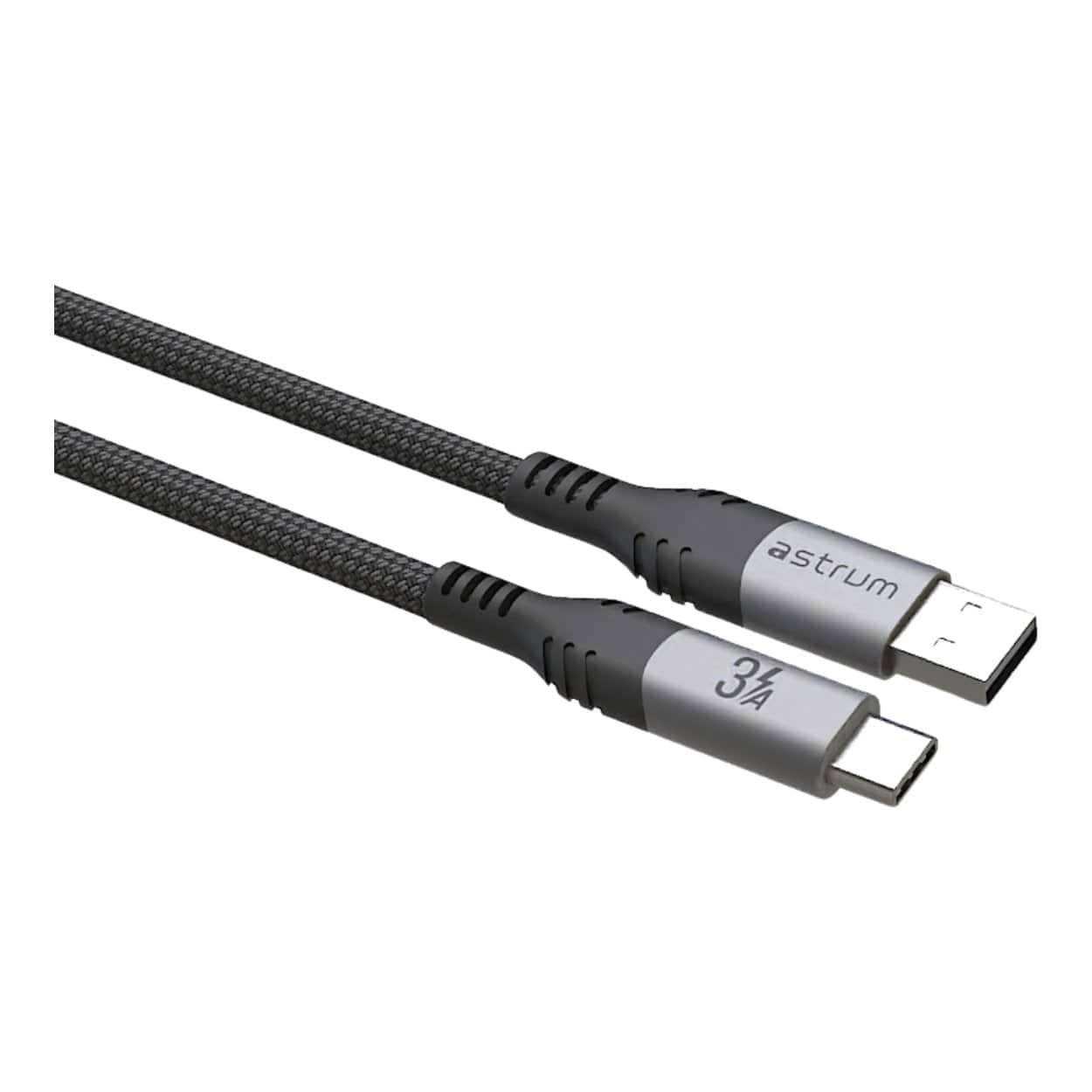 Astrum VMAC20 1.2m USB-A to USB-C Braided Cable Grey AVMAC2012G - Image 5
