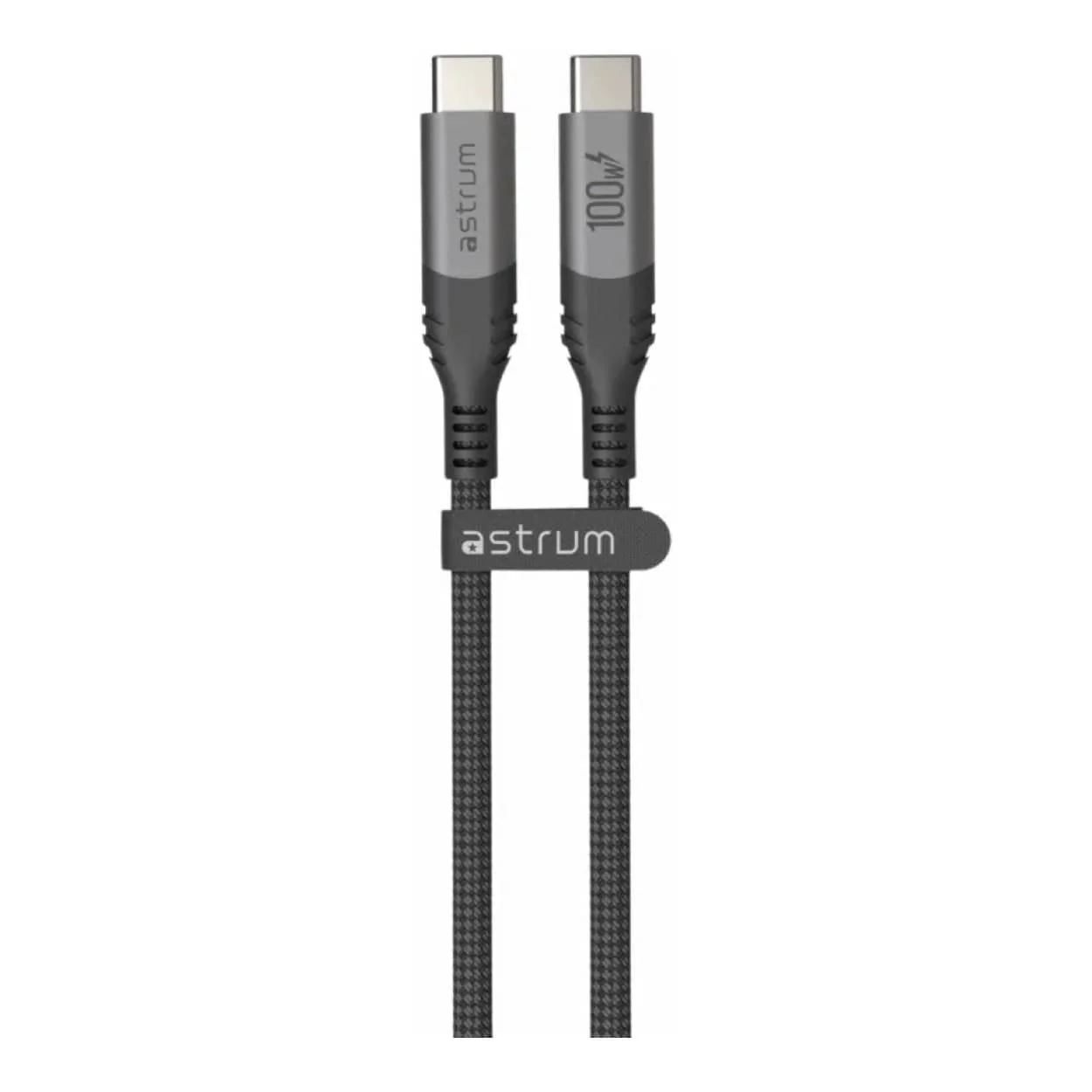 Astrum VMCC100 2m Braided 100W USB-C Male to Male Cable Black AVMCC10020D - Image 5