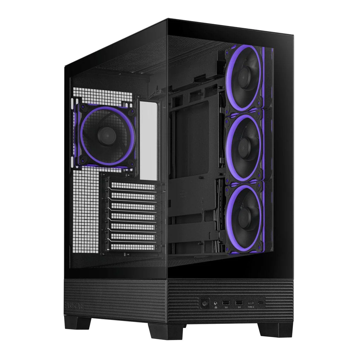 ASUS A31 Plus TG ARGB Black Midi Tower PC Case 90DC00R0-B19000 - Image 2