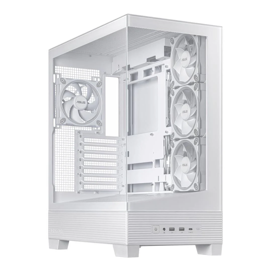 ASUS A31 Plus TG ARGB White Midi Tower PC Case 90DC00R3-B19000