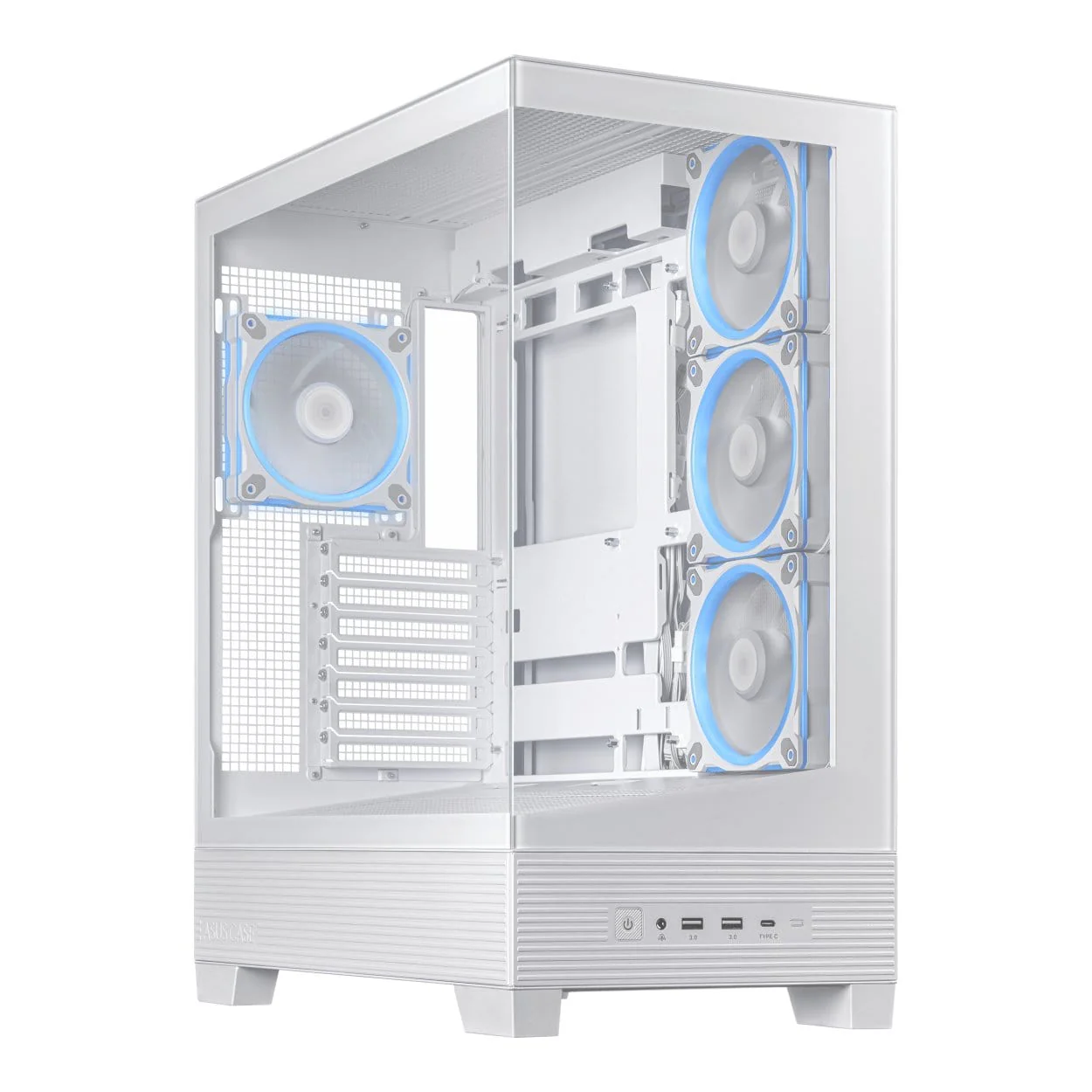 ASUS A31 Plus TG ARGB White Midi Tower PC Case 90DC00R3-B19000 - Image 2