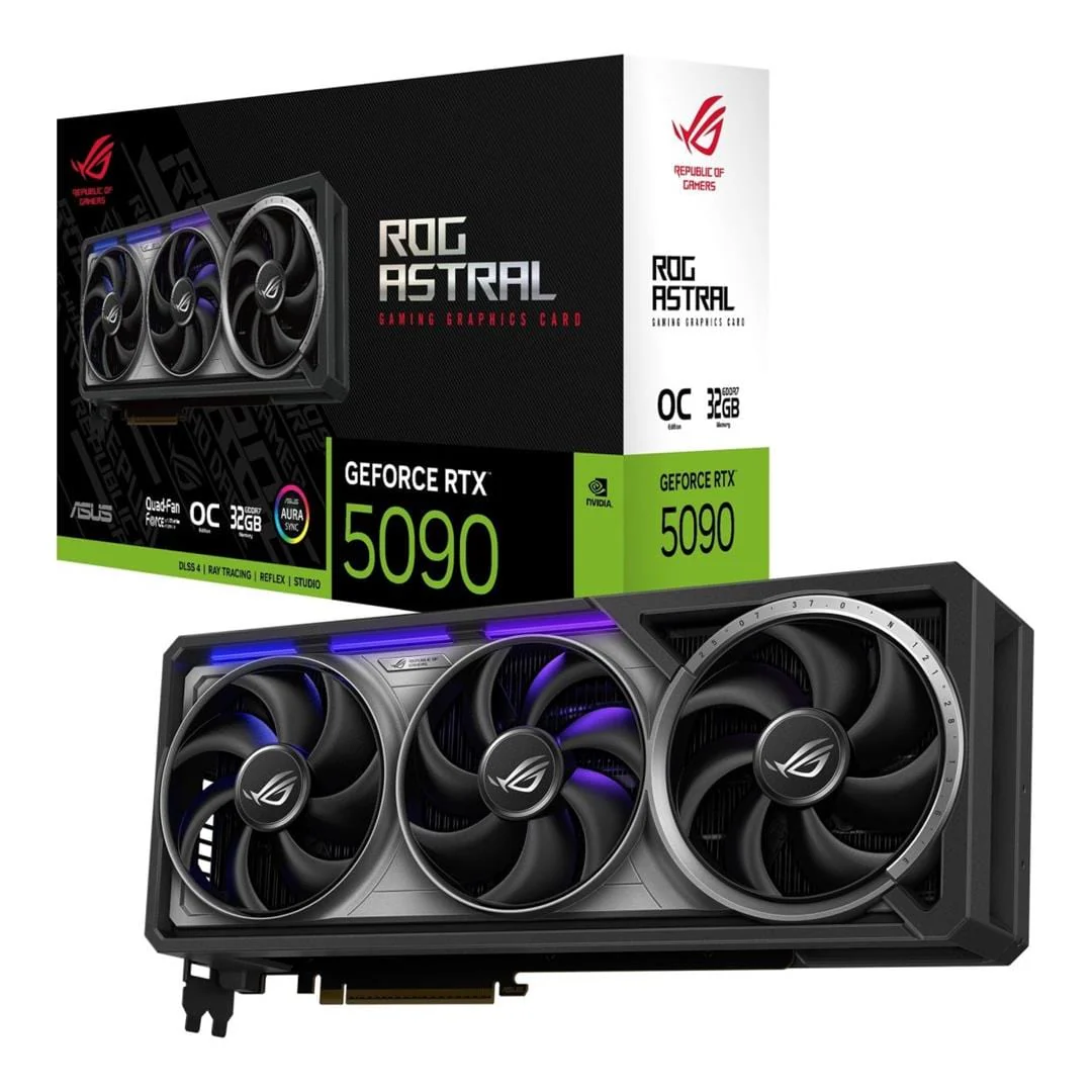 ASUS GeForce RTX 5090 ROG Astral OC Edition 32GB GDDR7 Graphics Card 90YV0LW0-M0NM00