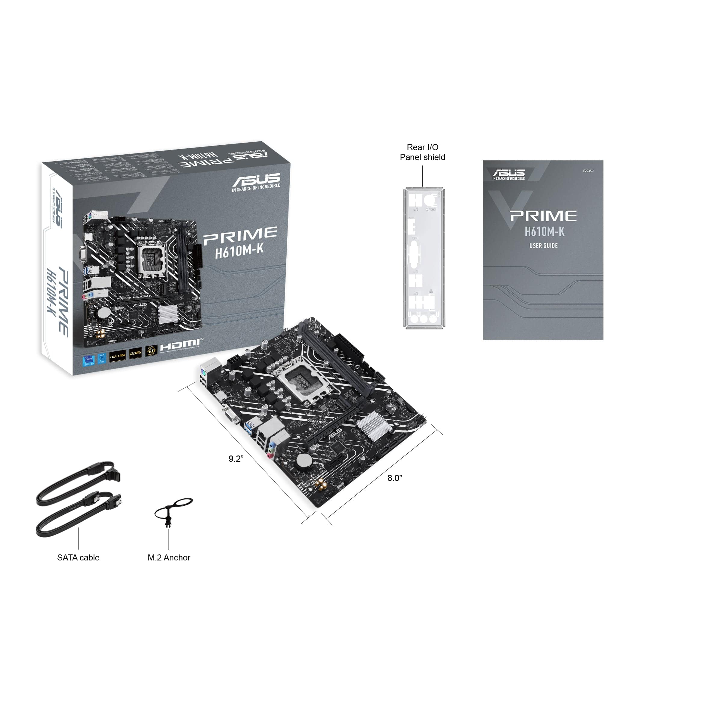 ASUS Prime H610M-K Intel LGA 1700 micro ATX Motherboard 90MB1GA0-M0EAY0 - Image 10