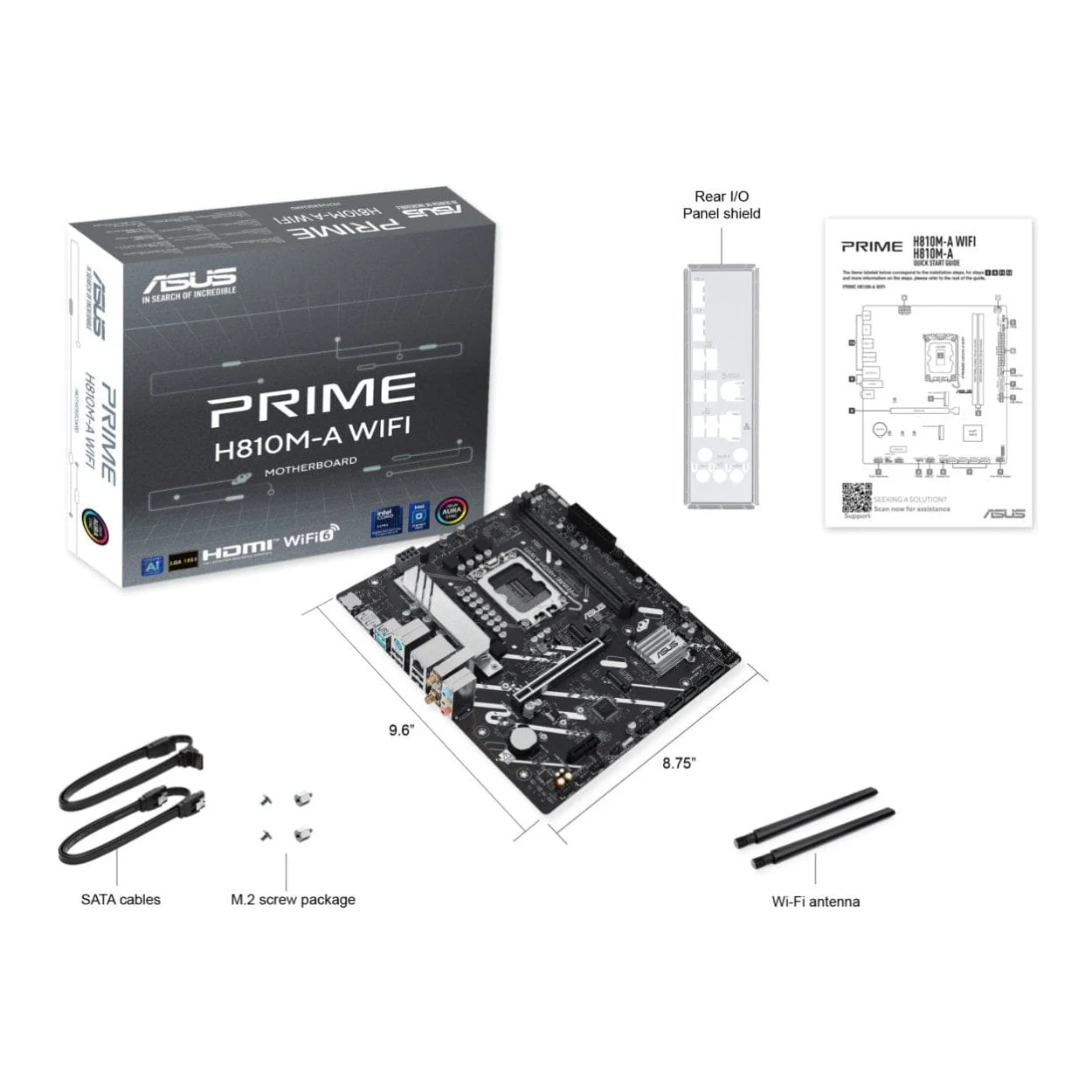 ASUS Prime H810M-A Wi-Fi Intel LGA 1851 micro ATX Motherboard 90MB1KJ0-M0EAY0 - Image 6
