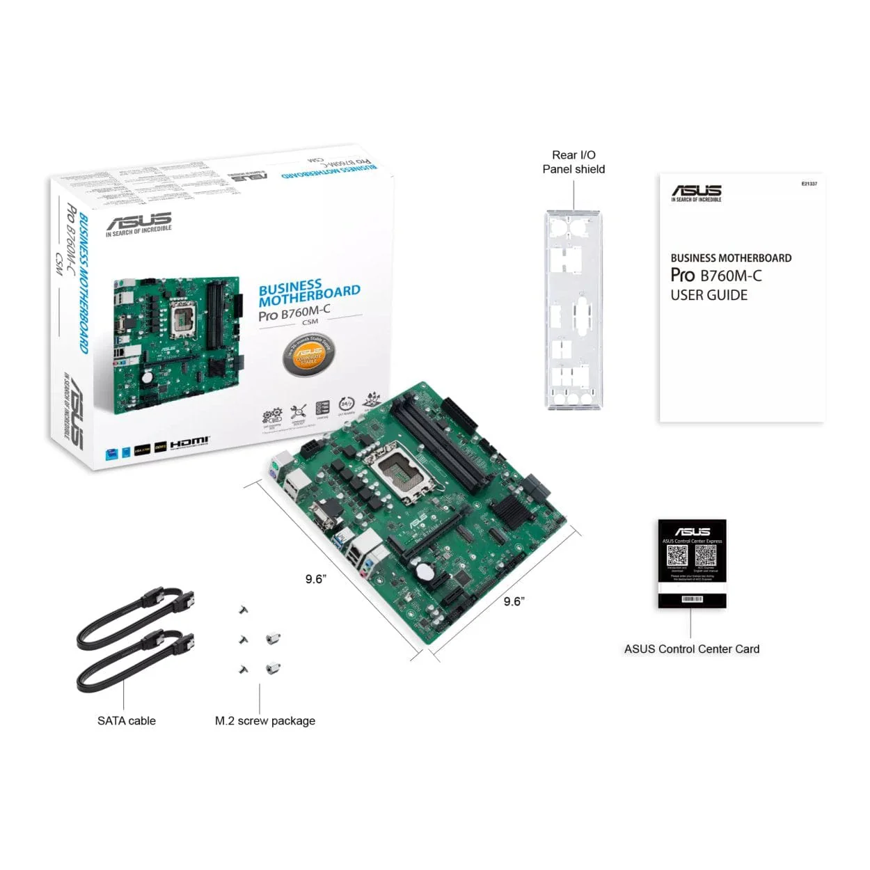 ASUS Pro B760M-C-CSM Intel LGA 1700 micro ATX Motherboard 90MB1DX0-M1EAYC - Image 7