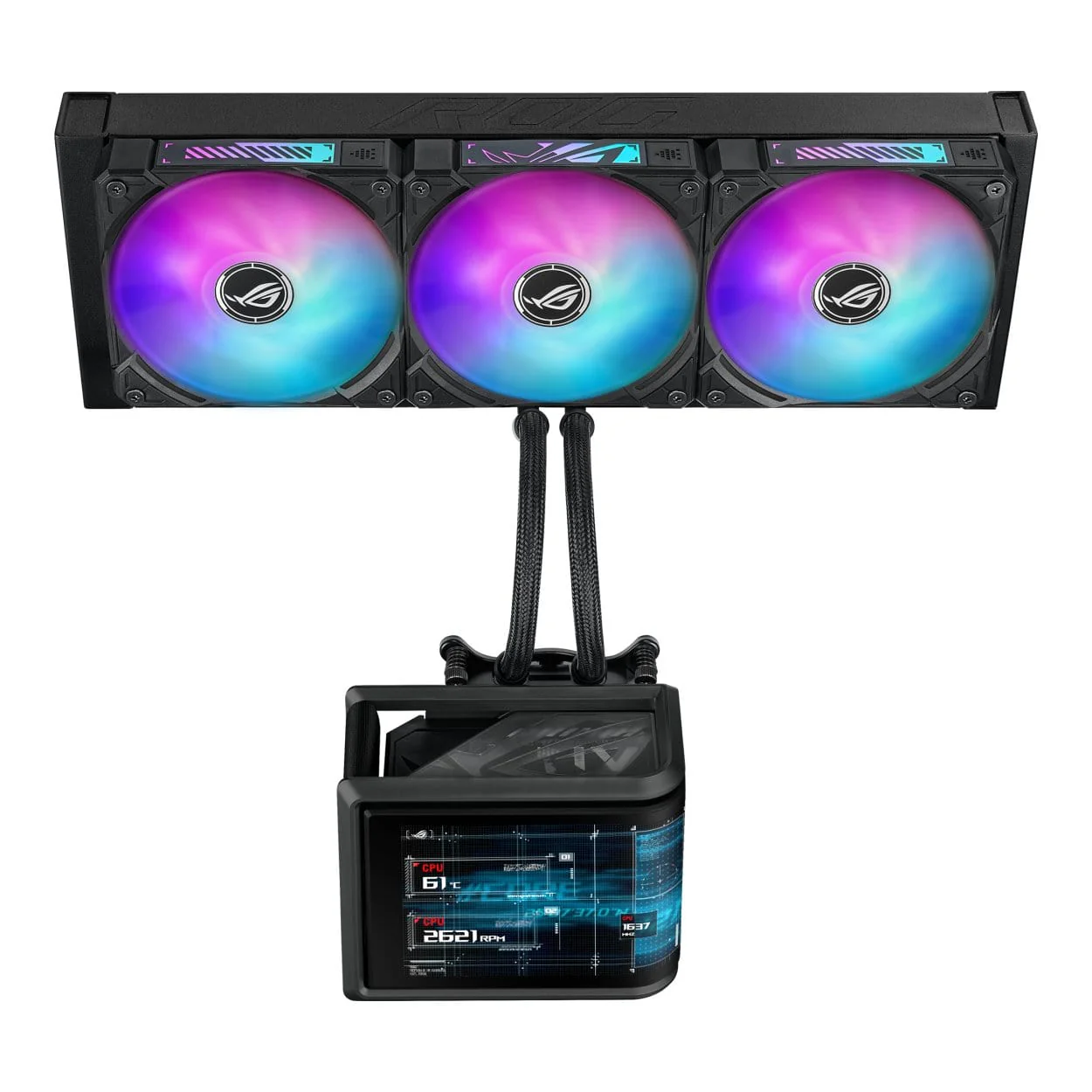 ASUS ROG Ryuo IV SLC 360 ARGB CPU AiO Liquid Cooler - Image 3