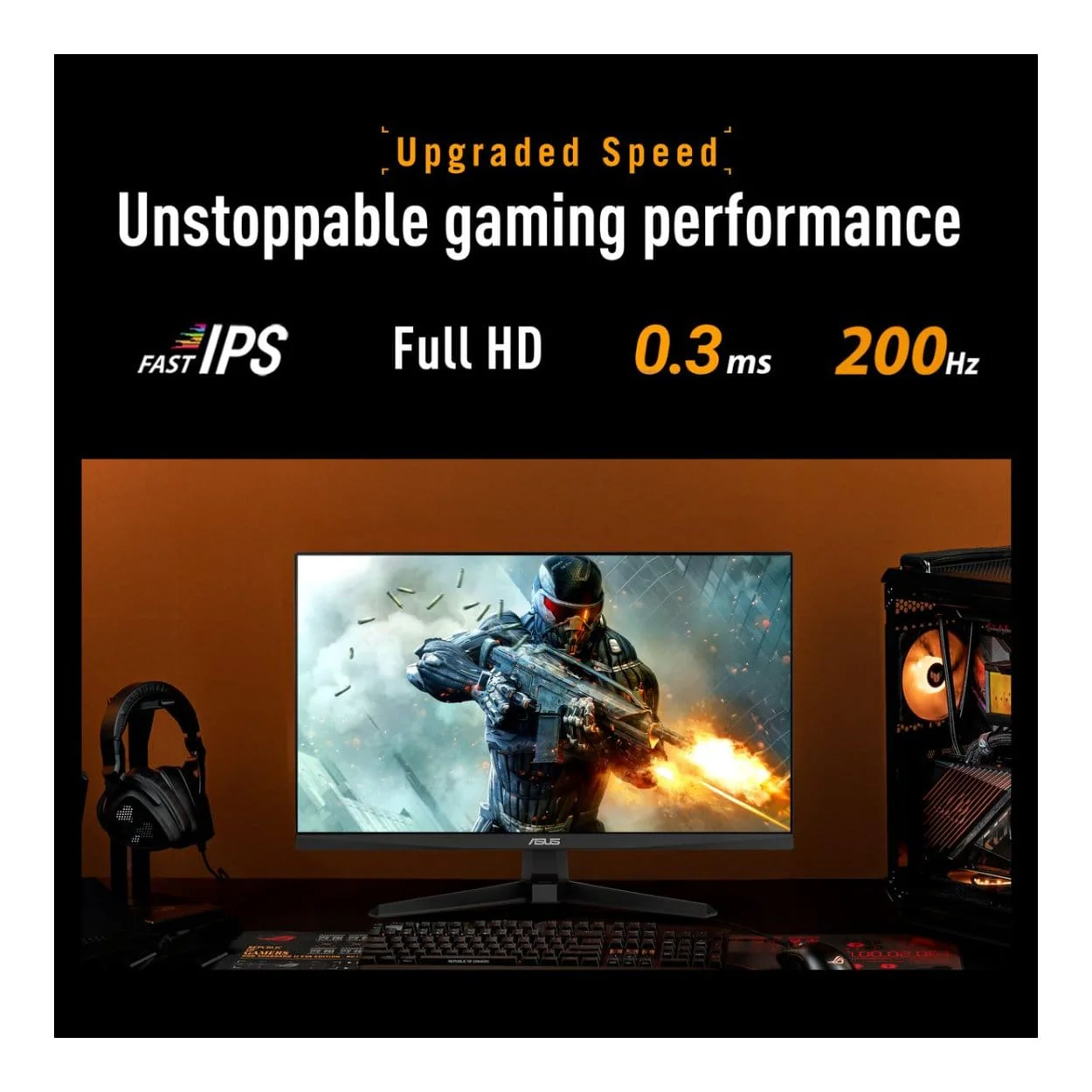 ASUS TUF Gaming VG279Q5A 27-inch 1920 x 1080p FHD 16:9 200Hz 0.3ms LED IPS Monitor - Image 6