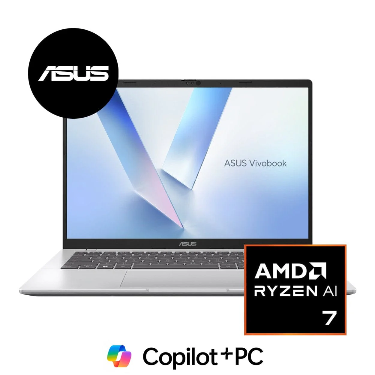 ASUS Vivobook 14 M1407GA 14-inch WUXGA AI Laptop - AMD Ryzen 7 445 512GB SSD 16GB RAM Win 11 Home - Image 2