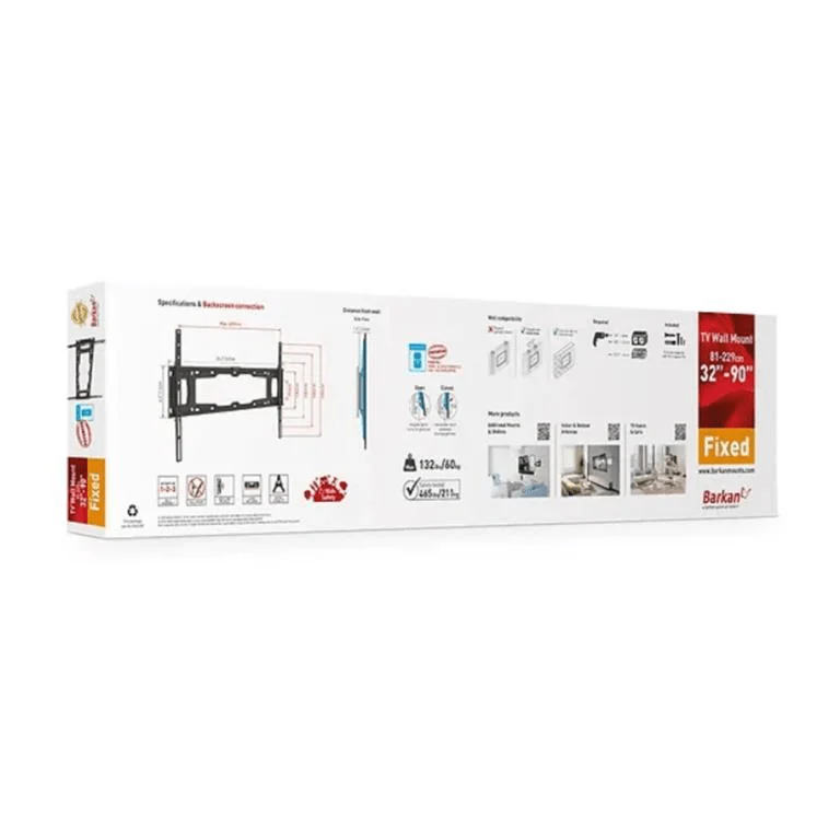 Barkan 32 to 90-inch Fixed TV Wall Mount BRAE400