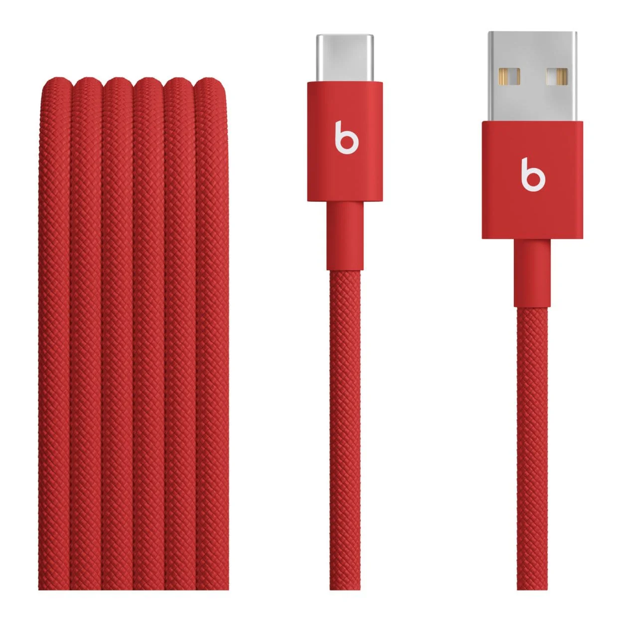 Beats Type-A to Type-C Woven Cable 1.5m Rapid Red MFEJ4EE/A - Image 2