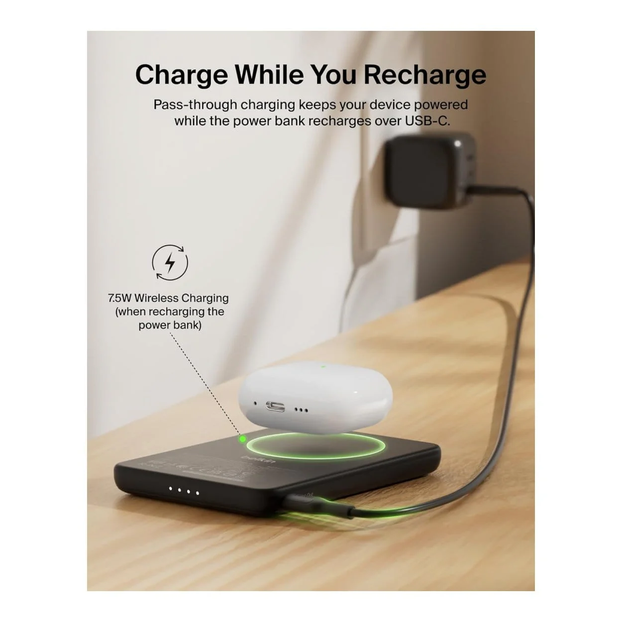 Belkin BoostCharge 5000mAh Slim Magnetic Powerbank Black BPD010HQBK - Image 11