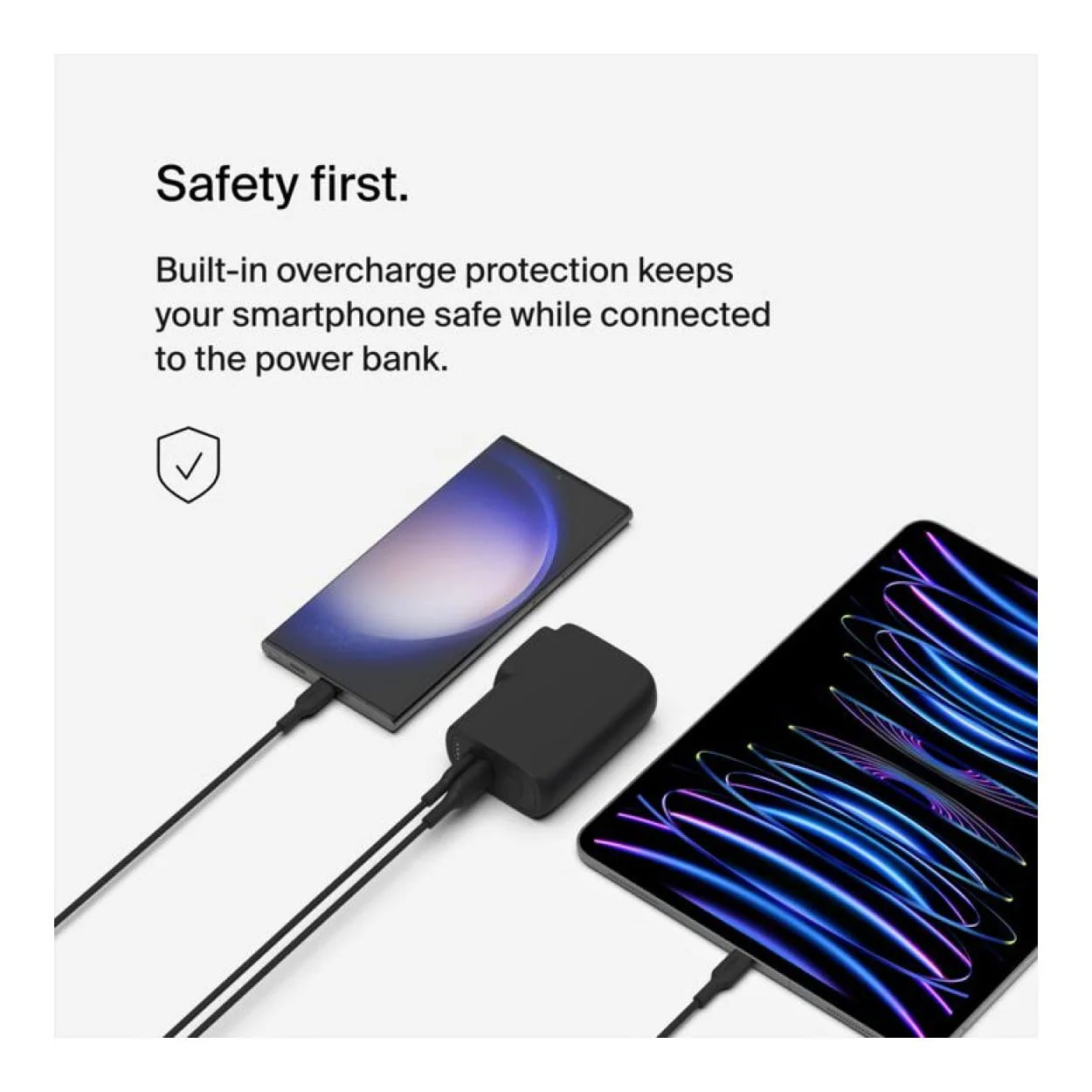 Belkin BoostCharge Hybrid 25W Wall Charger with 5000mAh Powerbank BPZ003BT1MBK-B6 - Image 11