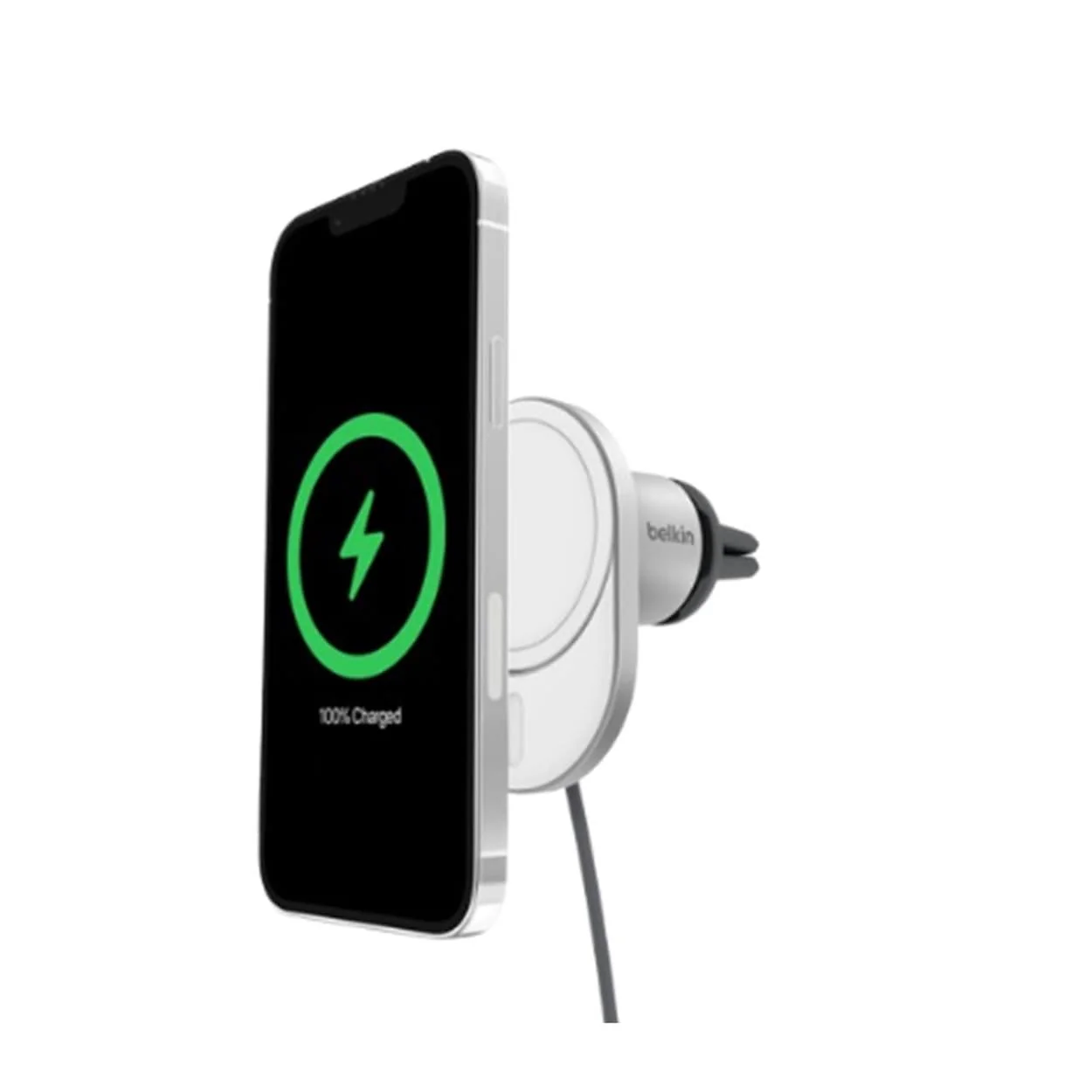 Belkin BoostCharge Pro 15W Magnetic Wireless Car Charger with Qi2 WIC008BTGR-V2 - Image 2