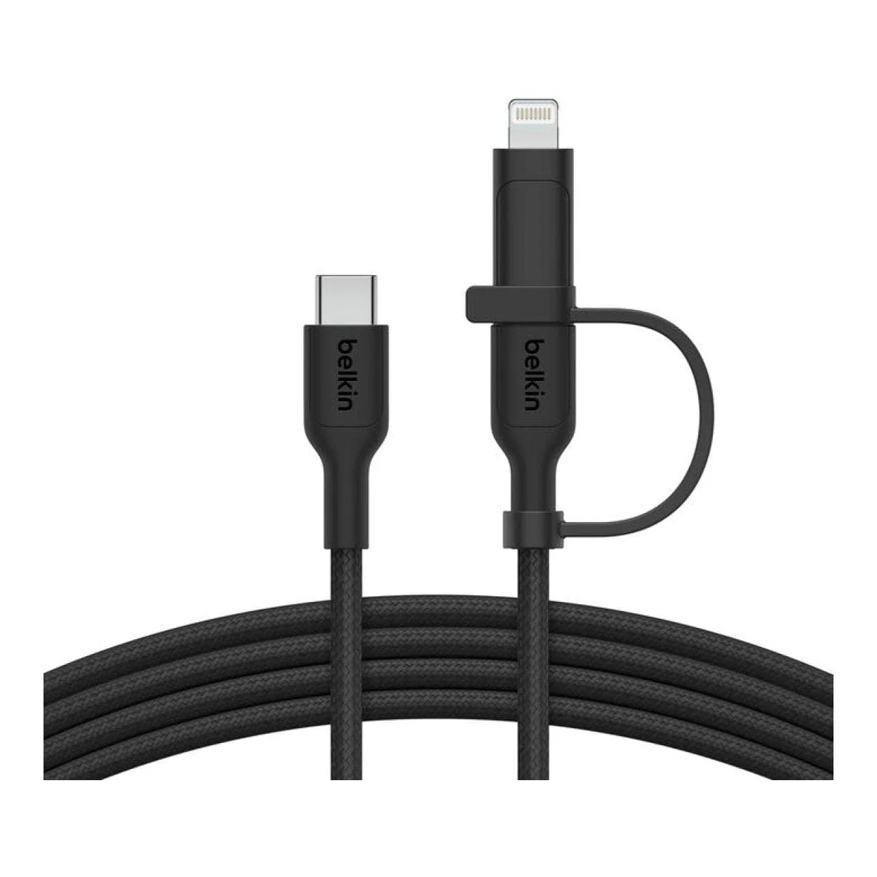 Belkin BoostCharge Pro 2-in-1 Type-C with Lightning Connector USB Cable 1.5m Black CAC003HQ1.5MBK - Image 2