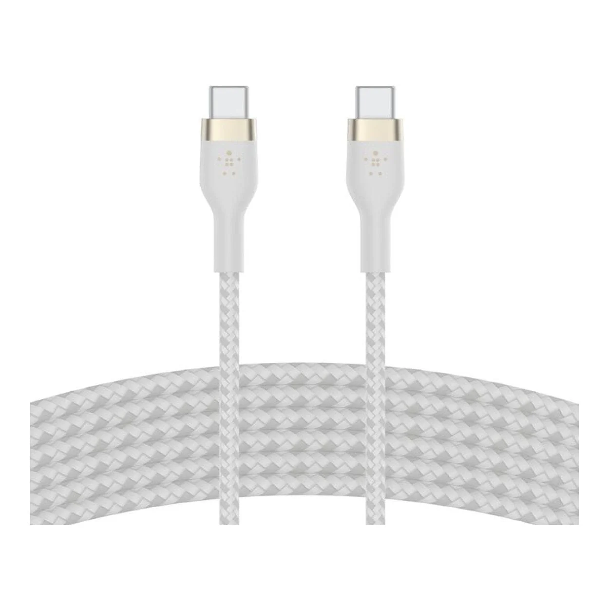 Belkin BoostCharge Pro Flex Type-C Male to Male USB Braided Cable 3m White CAB011BT3MWH - Image 3
