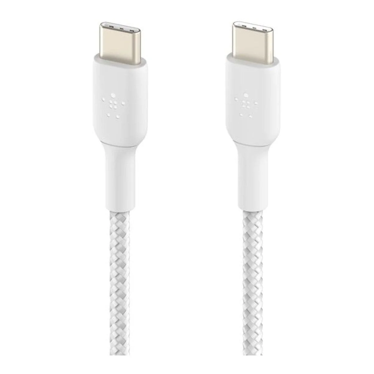 Belkin BoostCharge Type-C Male to Male USB Braided Cable 2m White CAB004BT2MWH - Image 2