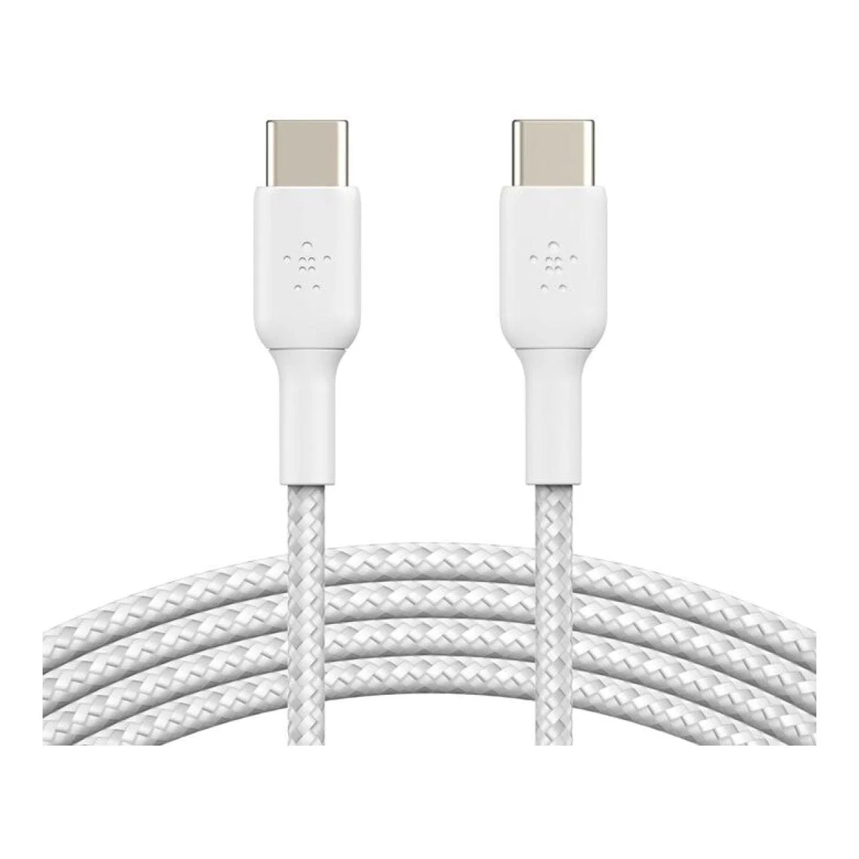 Belkin BoostCharge Type-C Male to Male USB Braided Cable 2m White CAB004BT2MWH - Image 3