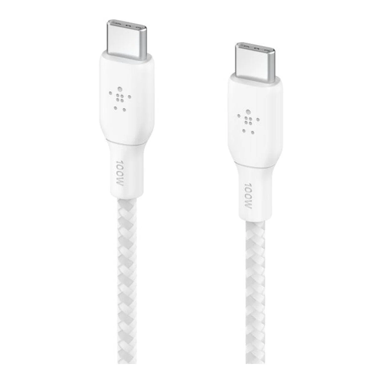 Belkin BoostCharge Type-C Male to Male USB Braided Cable 2m White CAB014BT2MWH - Image 2