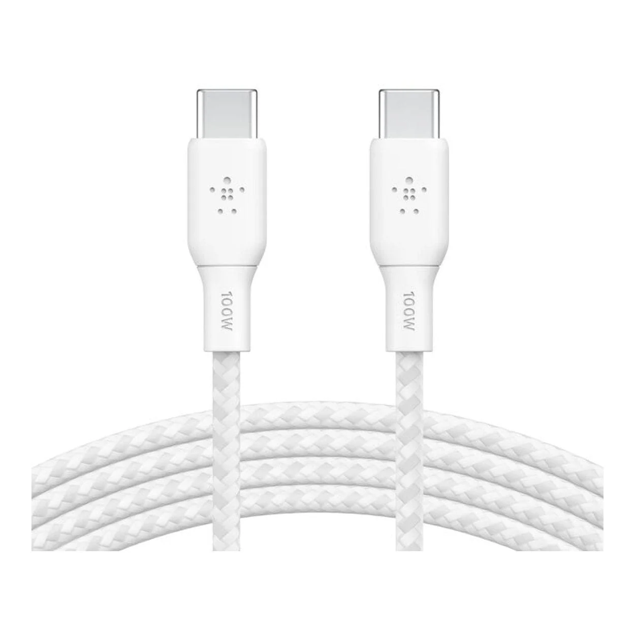 Belkin BoostCharge Type-C Male to Male USB Braided Cable 2m White CAB014BT2MWH - Image 3