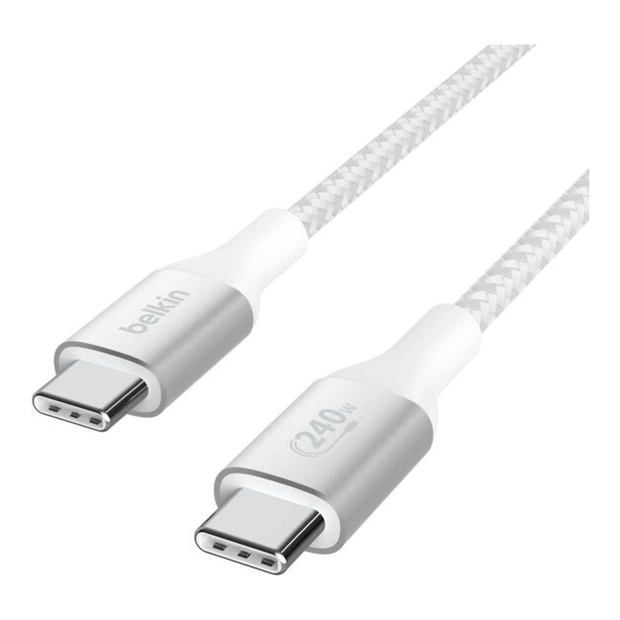 Belkin BoostCharge Type-C Male to Male USB Braided Cable 2m White CAB015bt2MWH - Image 3