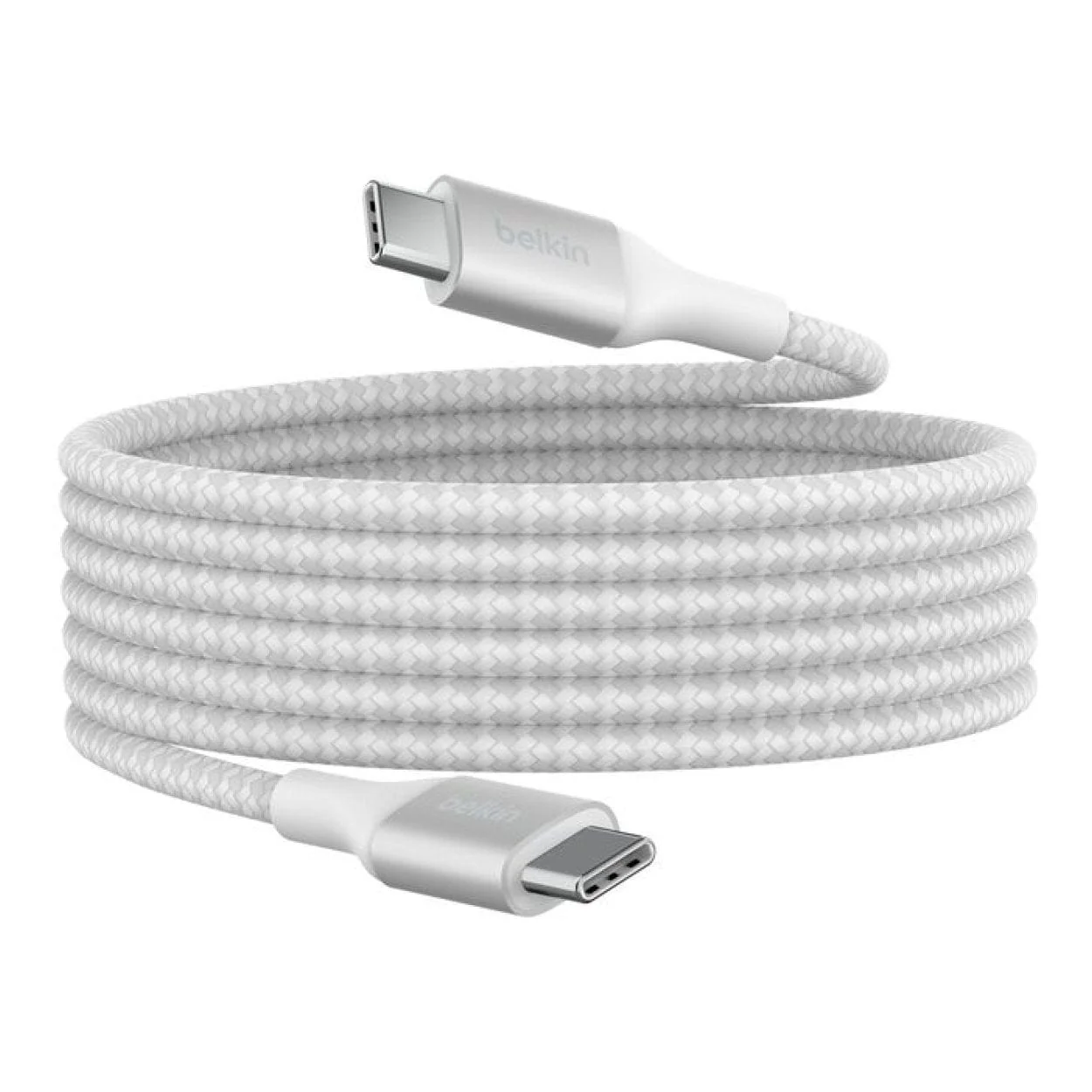 Belkin BoostCharge Type-C Male to Male USB Braided Cable 2m White CAB015bt2MWH - Image 4