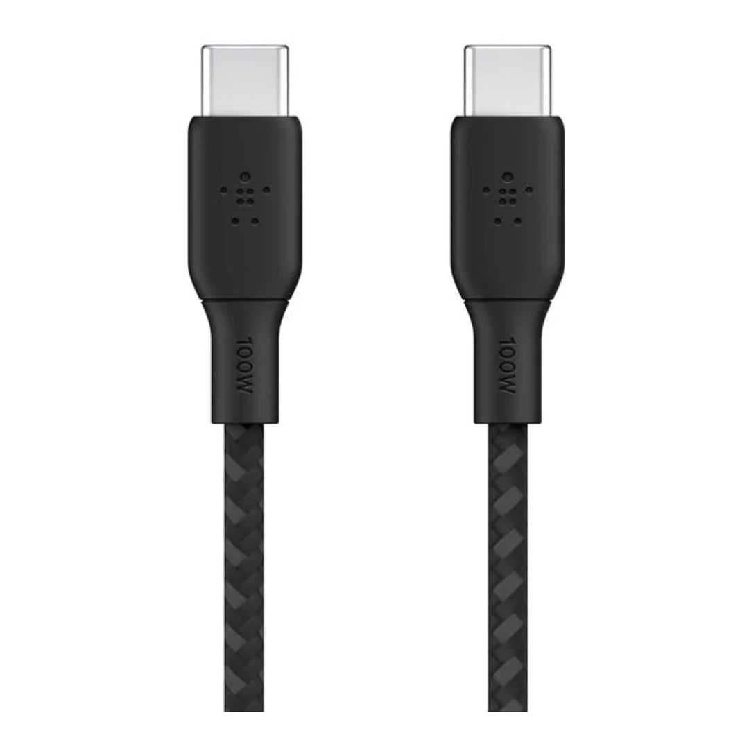 Belkin BoostCharge Type-C Male to Male USB Braided Cable 3m Black CAB014BT3MBK