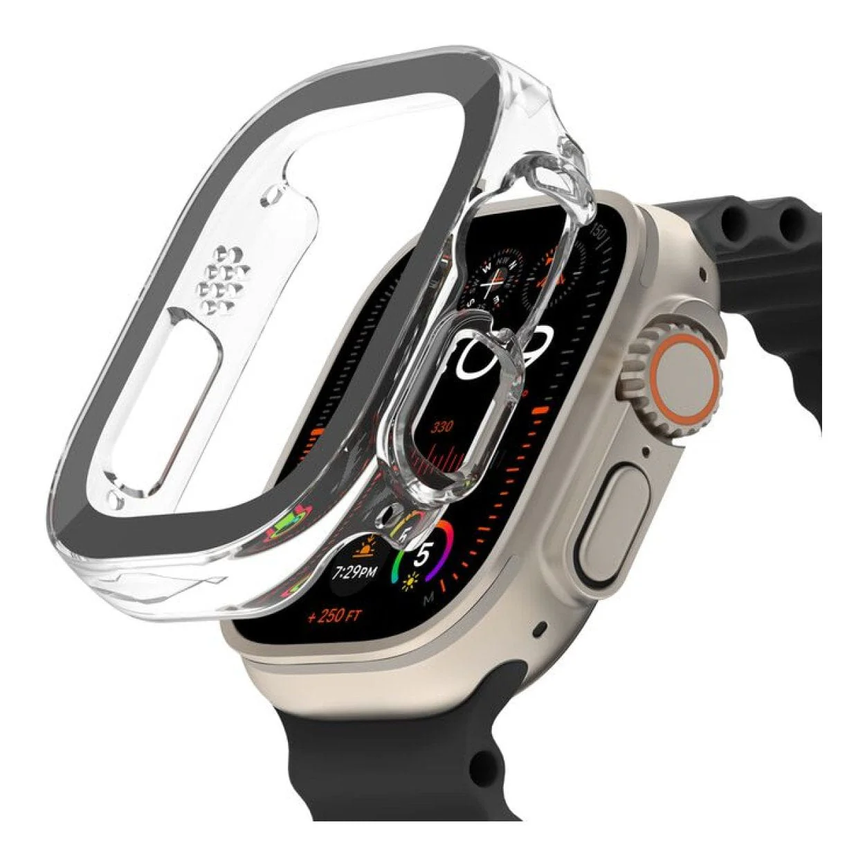 Belkin ScreenForce TemperedCurve 2-in-1 Screen Protector with Bumper for Apple Watch OWA001ZZCL - Image 2