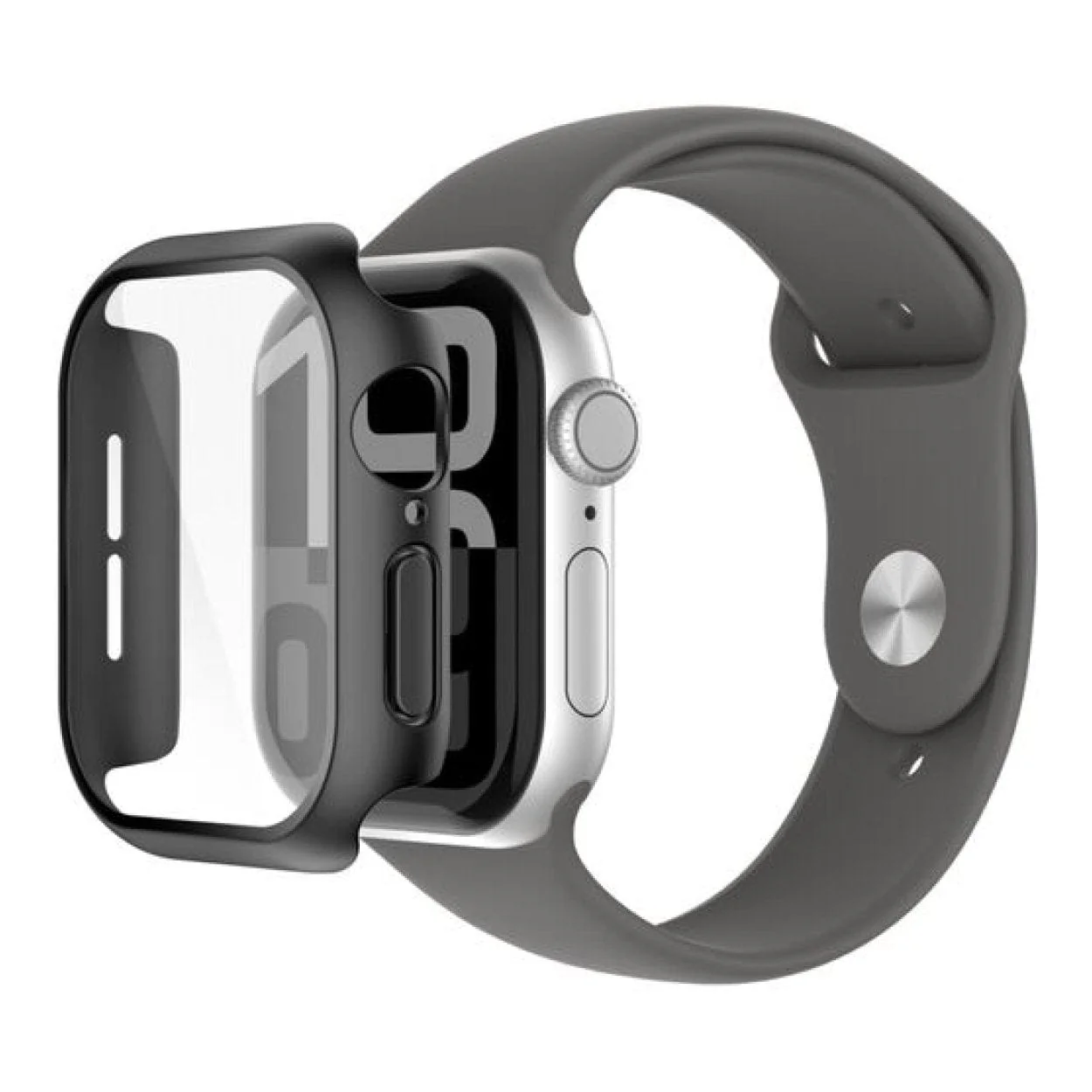 Belkin ScreenForce TemperedCurve 2-in-1 Screen Protector with Bumper for Apple Watch OWA002HQBK - Image 2