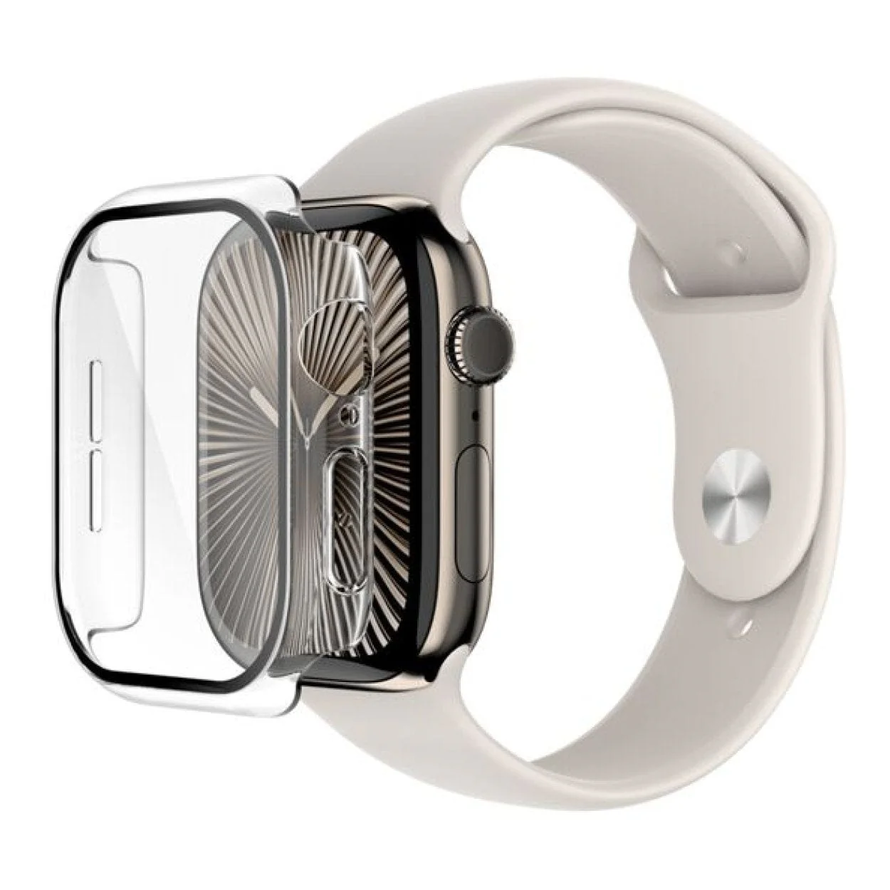 Belkin ScreenForce TemperedCurve 2-in-1 Screen Protector with Bumper for Apple Watch OWA003HQCL - Image 3