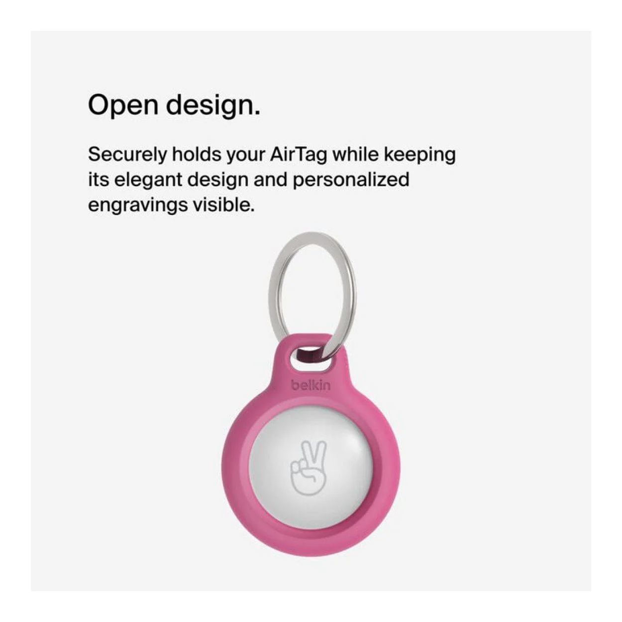 Belkin Secure Holder with Key Ring for AirTag Pink F8W973BTPNK - Image 11