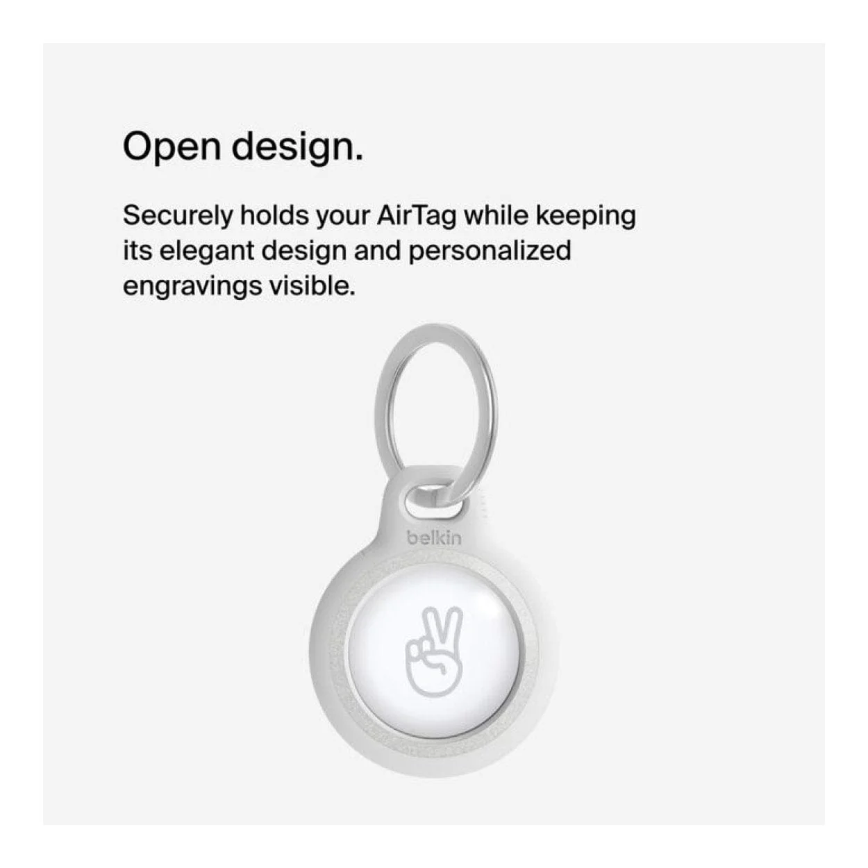 Belkin Secure Holder with Key Ring for AirTag White F8W973BTWHT - Image 10