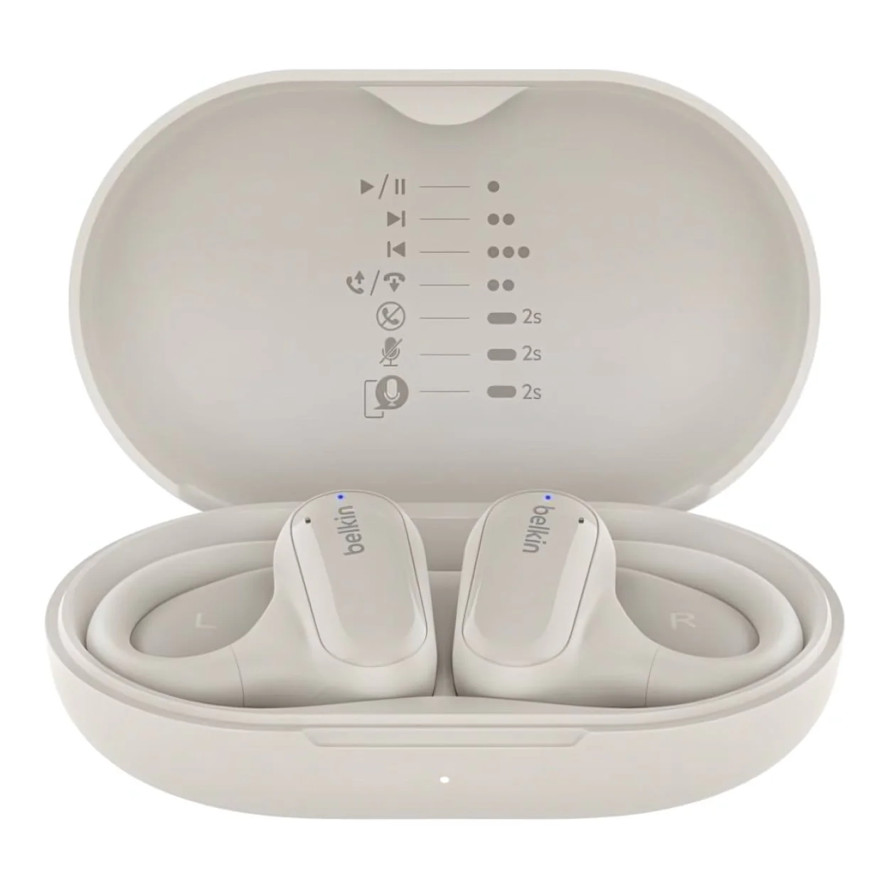 Belkin SoundForm Breeze Open Ear True Wireless Earbuds - Sand AUC013CTSA - Image 3