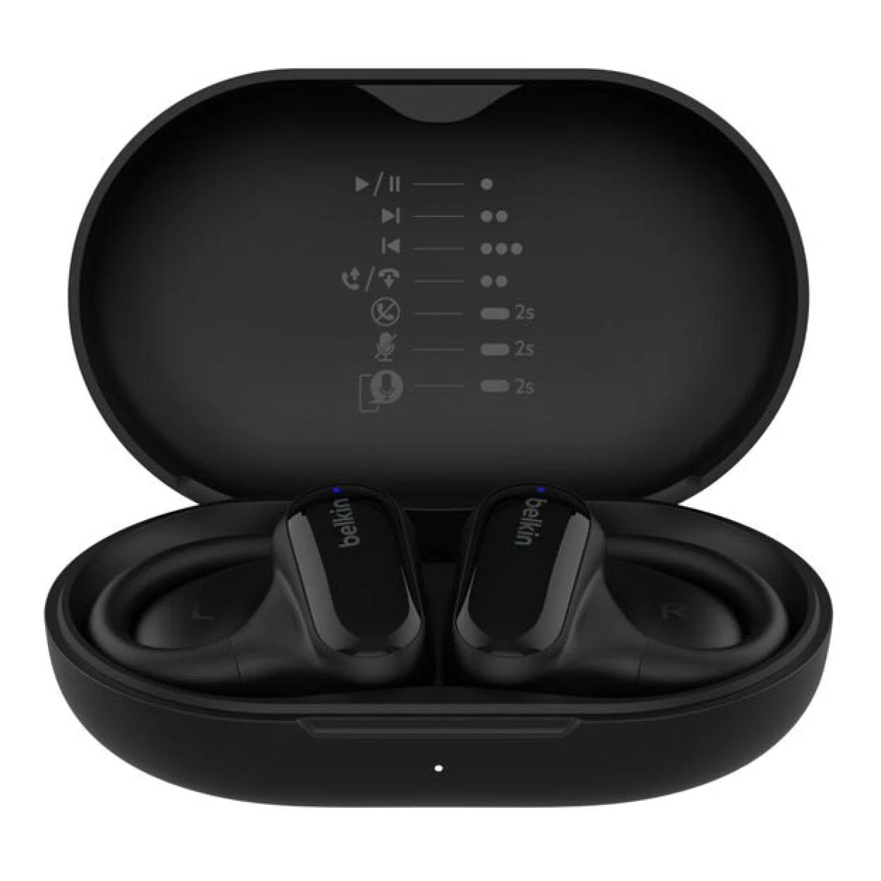 Belkin SoundForm ClearFit Bluetooth Earbuds Black AUC013CTBK - Image 4